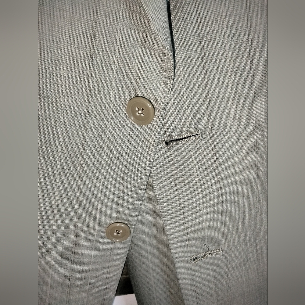 Christian Dior (Sz 44/34) Men's Wool Gray (2pc) S… - image 5